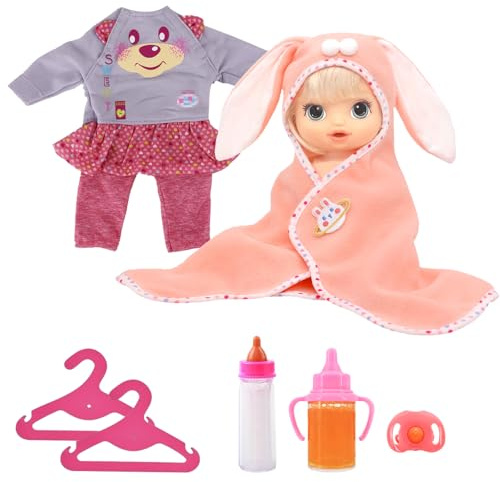 KERANEET Puppenkleidung 5 Stück Puppenzubehör Kleidung Puppen Kleidung Puppen Geschenk für Kinder Mädchen