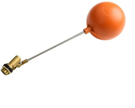2 Float Valve Switch Water Tank Angle Controller PTFE 110mm Float Ball Stainless Steel Copper with PVC Construction Adjustable Level for Installation for Cold