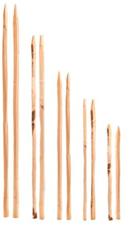 Zaunlatte Kastanie 80 cm 10 Stück - Staketen Latte Holz Zaun Natur Rankhilfe Garten