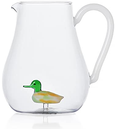Ichendorf Milano Brocca Anatra | Collezione Animal Farm | 175 cl | Vetro Borosilicato | Fatto a Mano