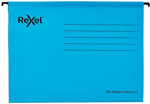 Rexel 2115587 Hängemappe Classic, verstärkt, A4, Blau