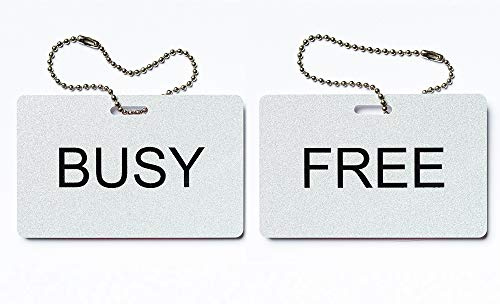 Türschild FREE BUSY englisch Besetzt Frei Schild Anhänger Wendeschild
