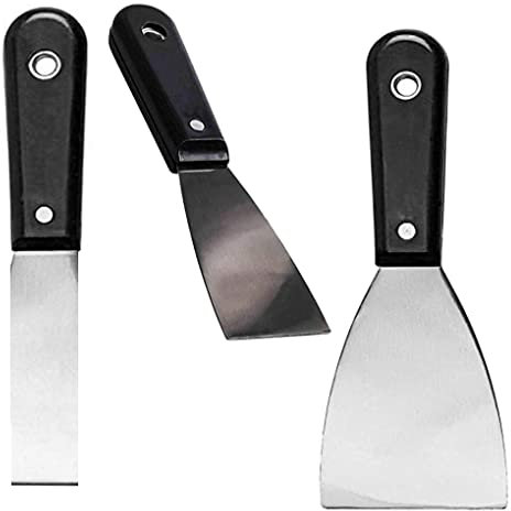 PaulStore 3Pc Filling Scrappers Home Decorating Wallpaper Paint Scraper Flat Set Top Tools