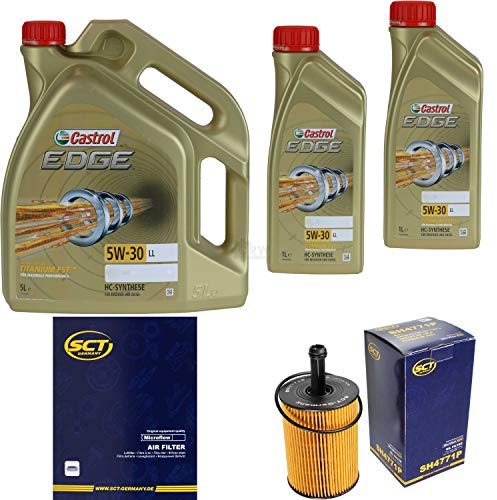 Filter Set Inspektionspaket 7 Liter Motoröl EDGE Titanium FST 5W-30 LL SCT Germany Luftfilter Ölfilter