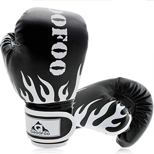 GROOFOO Boxhandskar barn 100 ml (100 ml) boxningshandskar 3–14 år för boxsäck, träning och kampsport, MMA, Muay Thai, kickboxning och kampsport