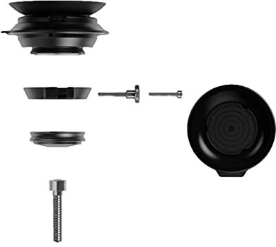 Fidlock Unisex – Erwachsene Vb-0001b(blk) Vacuum Ahead Cap Base, Passend für 1 1/8 Zoll Gabelschaft EU