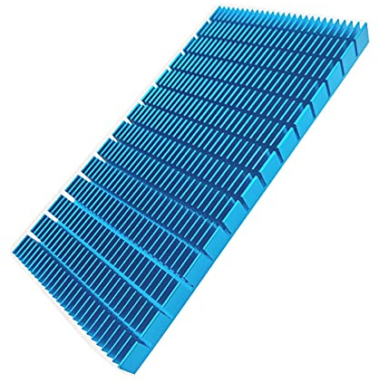 YVSPTIK Aluminum Heat Sink Heatsink Module Cooler Fin Heat Radiator Board Cooling for Amplifier Transistor Semiconductor Devices Blue Tone 150 mm (L) x 74 mm (W) x10 mm (H)