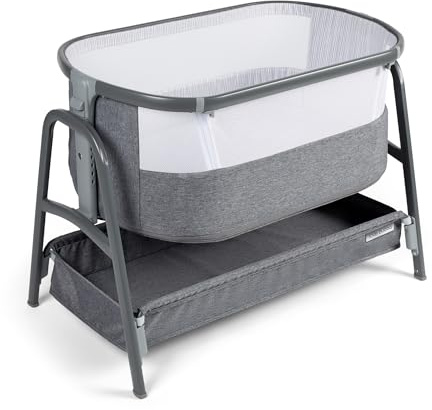Ickle Bubba Bubba&Me Bedside Crib | Next to me bedside crib with breathable mesh sides making night feeds easier and more comfortable.