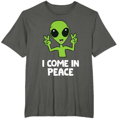 Alien Ich komme in Frieden Space Rave EDM Music Alien T-Shirt