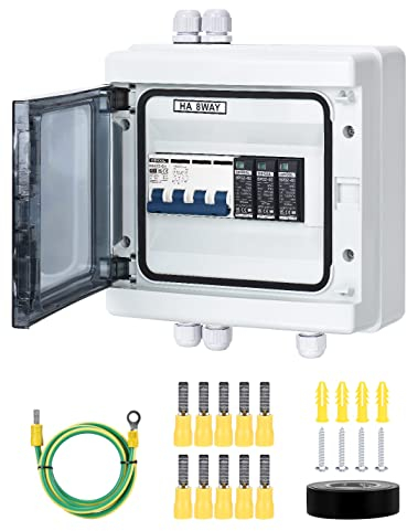 Überspannungsschutz PV DC Trennschalter Blitzschutz Leitungsschutzschalter 1000VDC 20-40KA Solar Spannungsschutz für Photovoltaik IP65 Wasserdichtes