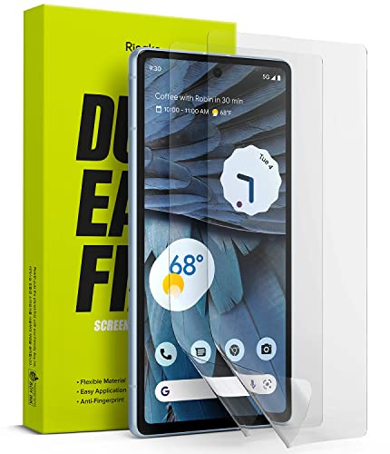 Ringke Pack de 2, Dual Easy Film para Protector de Pantalla Google Pixel 7a 5G, Fácil de Instalar, Protector Pantalla Cobertura Total