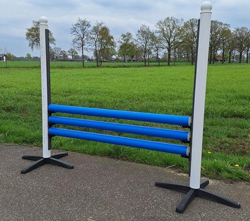 Kunsstoff Hindernisstange 175 cm - Blau (Holzkern), 1 Stück ohne Zubehör