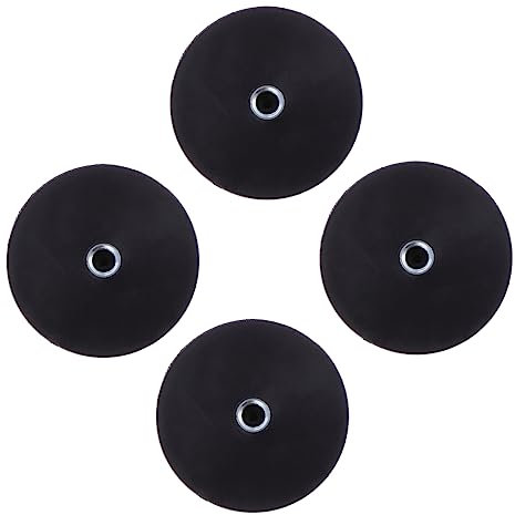 DOITOOL Autolichthalterung 4-teilig Gummi-magnetsockel Für Mehrzweck-fahrzeugbeleuchtung