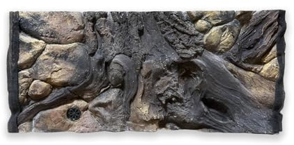 ZooPaul Aquarium Rückwand 3D 80x40cm Terrarium Hintergrund Fels Stein Wurzel Struktur Amazonas NEU