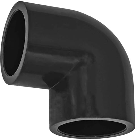 MegaHaustechnik Klebefitting aus Kunststoff PVC, Winkel 90 Grad, 32mm | Für Rohr-Außendurchmesser 32mm, zum Verkleben, Trinkwasser geeignet, Druck 16 Bar