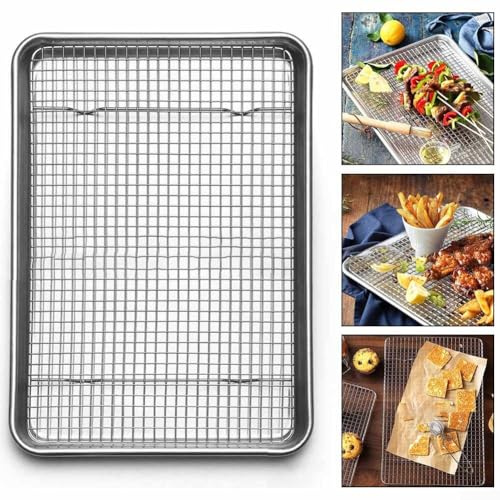 Grille de refroidissement, grille de cuisson, passe au four et au lave-vaisselle, grille de cuisson et de refroidissement en acier inoxydable