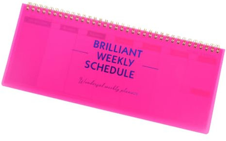 NUOBESTY Wochenplaner Spiralbuch Rosa Mit Übersichtlichem Layout Wochenübersicht To-do-listen Und Terminplaner Für Effizientes Zeitmanagement Und Tägliche Aufgabenverwaltung