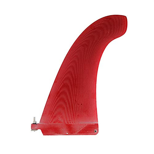 XINFULI Elektrisches Surfbrett, 9,5-Zoll-rotes Surfbrett Schwanzflosse Surfbrett Einzelflosse Flosse Paddel Board Flosse,Kraftvoller Schub