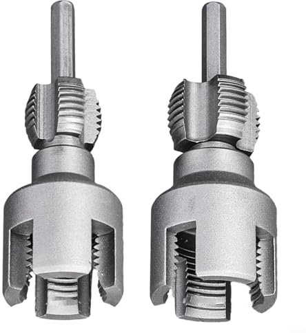 HomeVortex Fresa per filettatura interna esterna, 20 mm, 25 mm, strumento di filettatura per tubi in PVC PPR da 1/2 pollici 3/4 di pollice per progetti idraulici