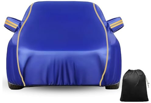 LinGKon Autoabdeckung Vollgarage Ersatz für VW Transporter T6.1 (2019-2025) 丨Auto Abdeckplane Wasserdicht Kratzfest Staubdicht Autoabdeckung Outdoor Regen mit Reißverschluss(Blue)