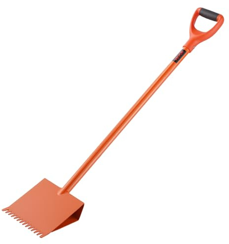 VEVOR Bältesspade, 1 paket, takspade, D-handtag, 45# höghårdhetsstål, lätt verktyg för att enkelt dra av bältros och spikar, för kommersiell och bostadsanvändning, orange