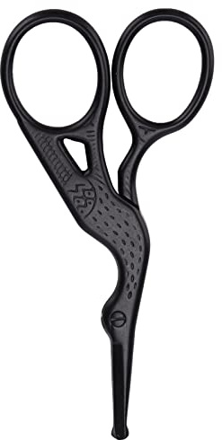 Haofy Tijeras de Costura, Diseño de Grúa de Acero Inoxidable, Tijeras Afiladas para Bordar, 3,7 Pulgadas para Costura y Manualidades (Tijeras grulla cabeza redonda negra)