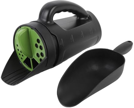 Oreilet Spargitore Manuale, Spargitore Manuale con 3 Aperture Regolabili, capacità di 80 Once per Marciapiede Vialetto Prato Giardino