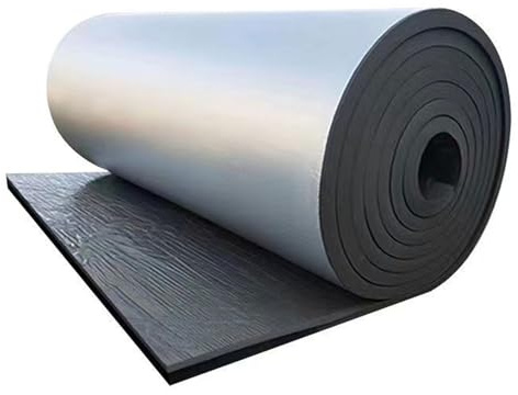 ocpcrn Aluminium Film Heat Reflector Panels Sheet, Radiator Heat Deflector Foil 5mm Thick Self-Adhesive Thermal Barrier for Attics, Windows, Garages, Ducts(1mx2m)