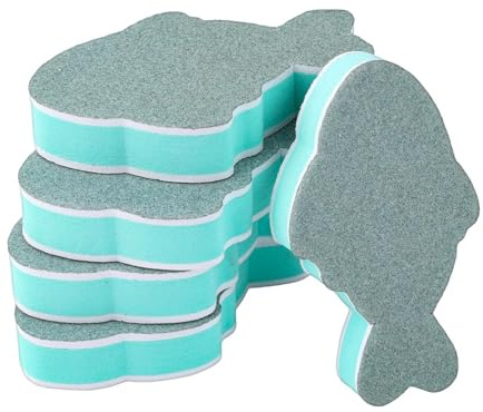 Aquarium Glasreiniger 5-teiliges doppelseitiges Reinigungspad in Fischform