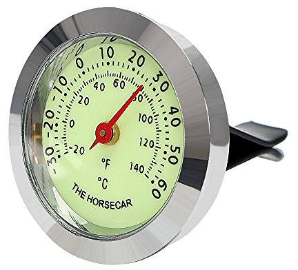 iTimo Auto Ornaments, Luminous Thermometer/Hygrometer, Auto Innen Zubehör Automarke Air Vent Clip Dekoration