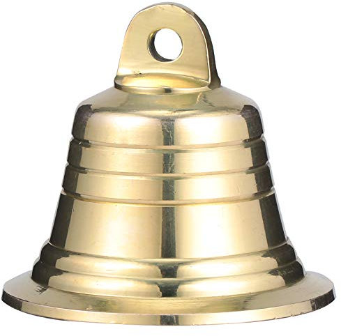 Glöckchen zum Basteln: 5CM Gold Glocke aus Messing - Weihnachtsglocken Christbaumschmuck Deko für Weihnachtsbaum und Handarbeit