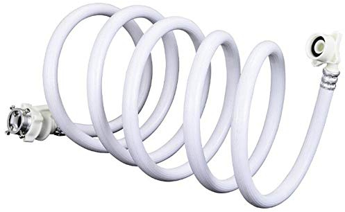 BCLGCF Universal Water Inlet Hose, PVC Washing Machine Water Inlet Hose Burst Proof Washer Pipe Tube Connector, White Extra Long Washing Machine Hose,4M