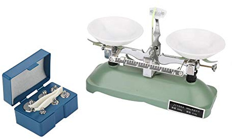 Tyenaza Tablettwaage, 200g/0,2g Mechanische Tablettwaage mit Gewichten Laborlehrmittel für Chemische Physik
