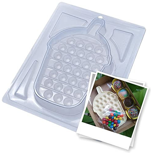 BWB 10274 Stampo Frappè Pop IT Speciale 3 parti Forma con silicone per cioccolato caldo di 1 Cavità 115-250g Materiale Plastica PET Trasparente Accessori e utensili da pasticceria e cioccolatini