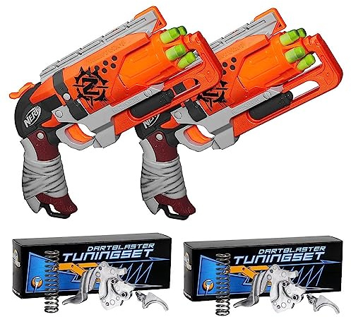 Blasterparts - Tuning-Full-Metal-Pack kompatibel für NERF - Zombie Strike Hammershot (2er Pack) - Power-Modding