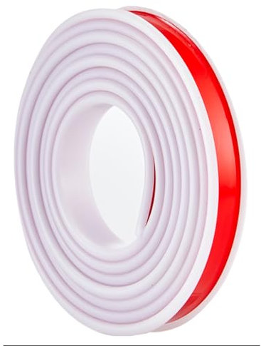 DryiC U-Shape Self-Adhesive Furniture Edge Tape Flexible TPE U-Profil Gummi Schutzleisten Breite 32mm,Weiß,Length:20m