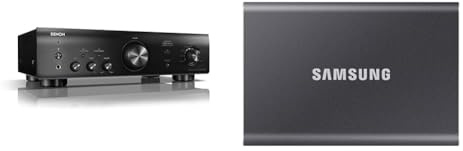 Denon PMA-600NE Vollverstärker mit 70W pro Kanal und Bluetooth & Samsung Portable SSD T7