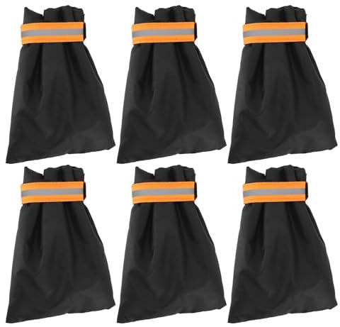 Niiyen Lot de 6 housses de robinet pour l'hiver, sacs épaississants, protection contre le gel, protection thermique, chaussettes pour extérieur avec bandes réfléchissantes, jardin (21 * 15cm)