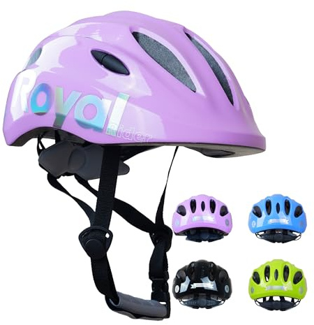 RoyalBaby Kids Helmet 0.47 lb Ultra-Lightweight & Adjustable for Ages 5-13 Years, Ideal for Cycling, Scooter, Balance Bike & More Sports, 4 Vibrant Colors Available