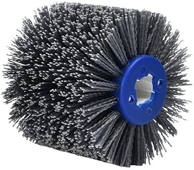 Wire Brush for Drill,Wire Brush for Angle Grinder 1pcs 120*100*19mm Nylon Abrasive Wire Drum Polishing Wheel Electric Brush For Woodworking Metalworking(80 Grit)