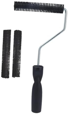 Colcolo Rodillo de Fibra de Vidrio, Herramienta de Paleta de Burbujas, Antideslizante, Multiusos, Kit de Rodillo de Pintura Laminado, Portátil para Bañeras, Cabeza 28mmx150mm
