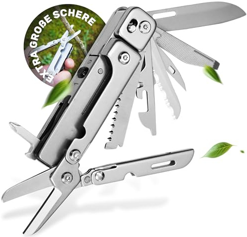 TREKLINE Multitool [440C Edelstahl] Outdoor Camping Survival Multitool Werkzeug Messer, Überlebensmesser, Taschenmesser, Multifunktionswerkzeug, Multi Tool, Multifunktionsmesser (Forge Mini)