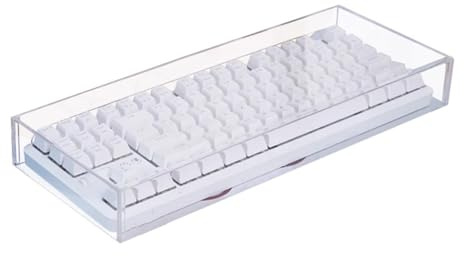 Transparente Acryl-Tastatur-Schutzhüllen, universal, schnelle Installation, wasserdichte mechanische Tastaturabdeckung