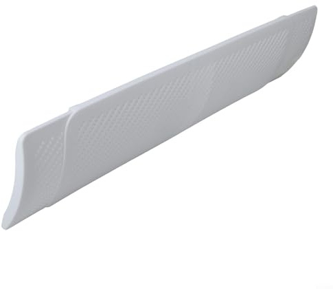 Besttoolifes Deflector de ventilación de aire acondicionado central ajustable con filtro purificador de algodón para rejillas de ventilación de techo o laterales, se adapta a 23-37.5 pulgadas, blanco