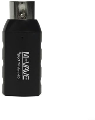 Gettimore Adapter funktioniert für MVAVE SK7 2,4 GHz kabellos für Tastaturen, Synths-Controller, für MIDI-zu-USB-Kabel, Sender, Empfänger, automatische Kopplung