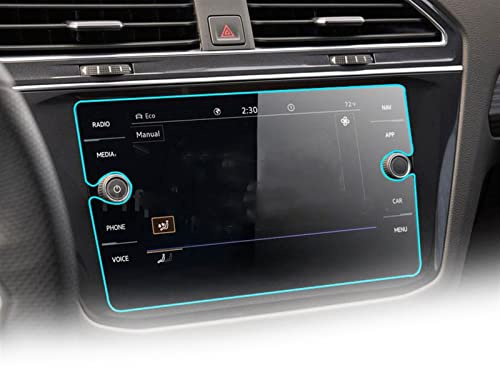 Tempered Glass Screen Protector For Vw For Tiguan SEL 2021 2022 Car Digital Cockpit Infotainment Central Control Screen Film Screen Protector (8 inch)