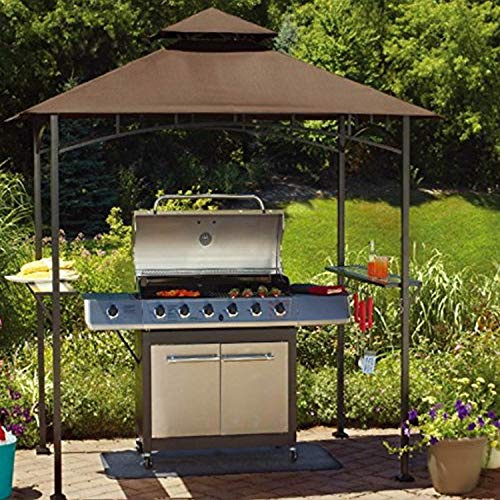 Coen Sunjoy Original Manufacturer Replacement Canopy for 8X5 Grill Gazebo (5X8 Ft) L-GZ238PST-11F Sold at Walmart US