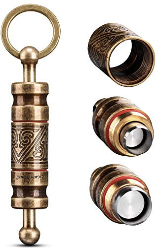 CIGARLOONG Cigar Punch Retractable and Screw Out Punch-2 Size Blades Cigar Hole Opener-Smoking Accessories （Color:Gold1）