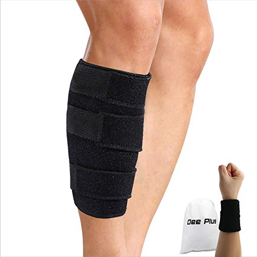 Dee Plus Waden Kompressionsbandage 1 Paar Sports Waden Kompressionsstrümpfe Wadenbandage, Wadenbandage, Beinlinge, Calf Sleeves für Männer & Frauen | Linderung von Wadenschmerzen, mit Handgelenkstütze