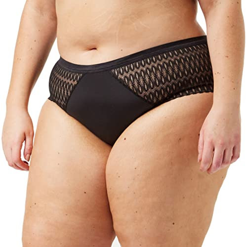 Triumph Womens Aura Spotlight Maxi Underwear, Black, 12 UK